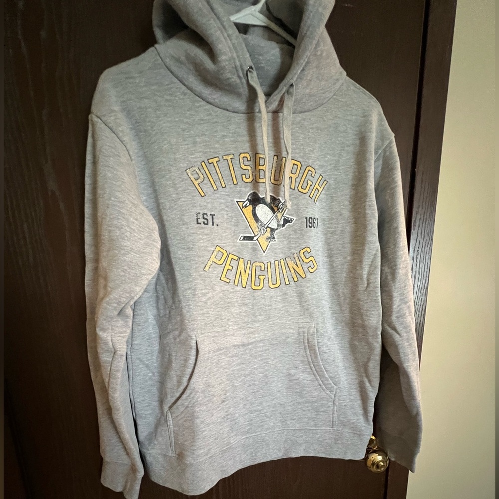 Pittsburgh Penguins Grey Hoodie Fanatics